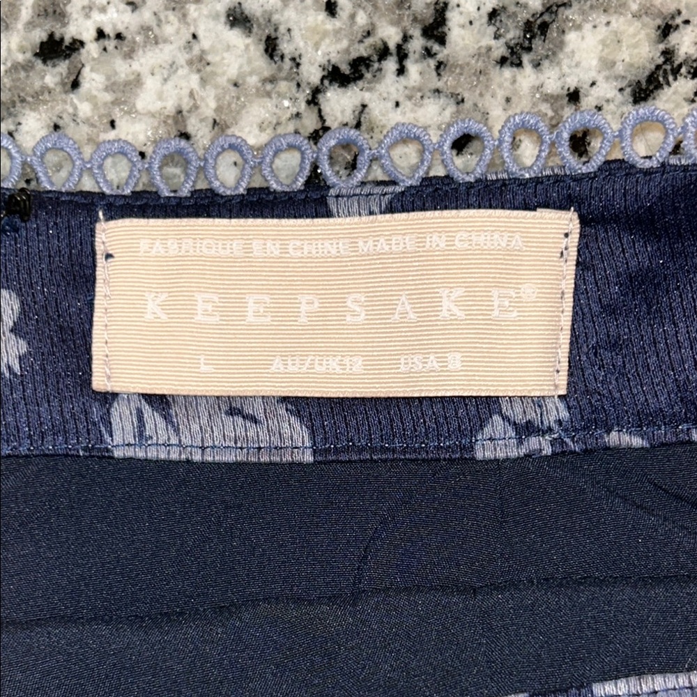 KEEPSAKE the Label Blue Fit and Flare Ruffled Mini Skirt - Picture 4 of 9